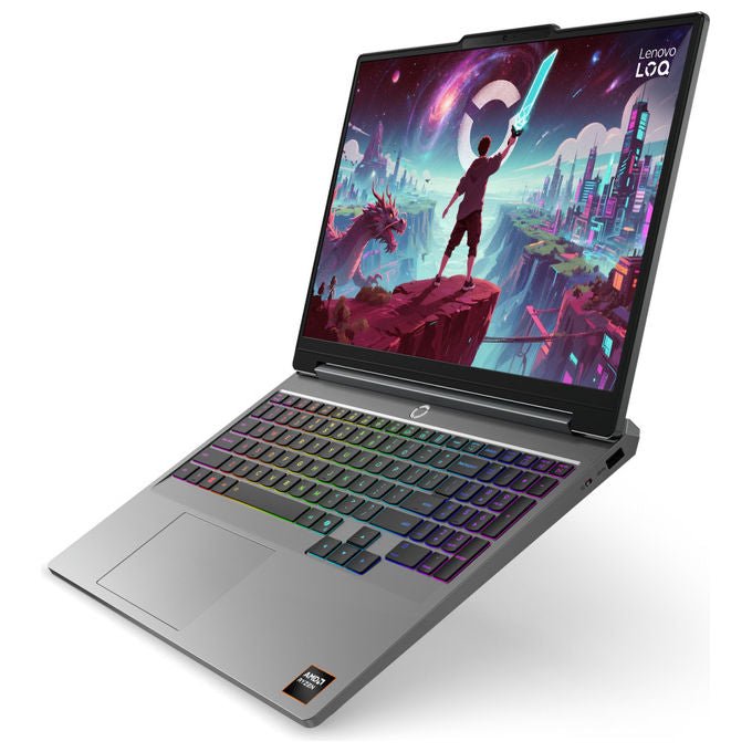 Lenovo LOQ 15AHP11 Computer Portatile AMD Ryzen 7 15.3 pollici 16GB RAM 512GB SSD NVIDIA RTX 5050 Windows 11 Home colore Grigio di Luna