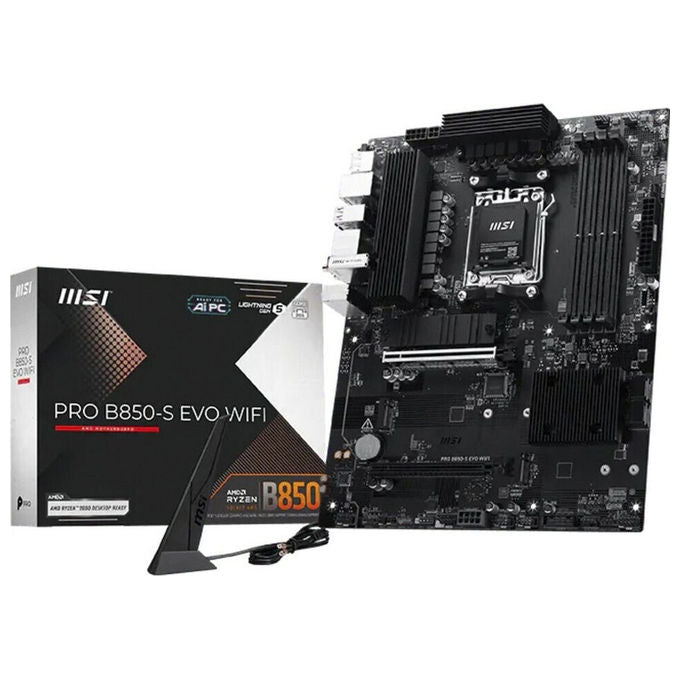 MSI PRO B850-S EVO WIFI Scheda madre Socket AM5 ATX DDR5 colore Nero
