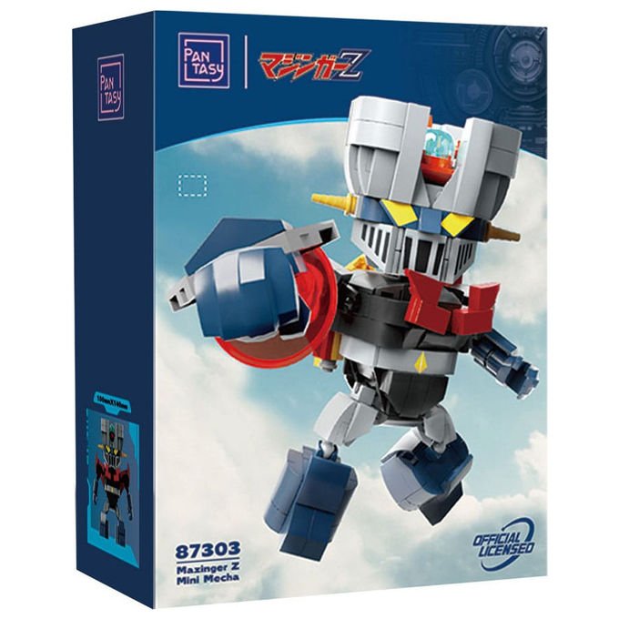 Pantasy PASY-87303 Mazinger Z Mini Mecha Set di costruzione plastica ABS 357 pezzi colore Grigio