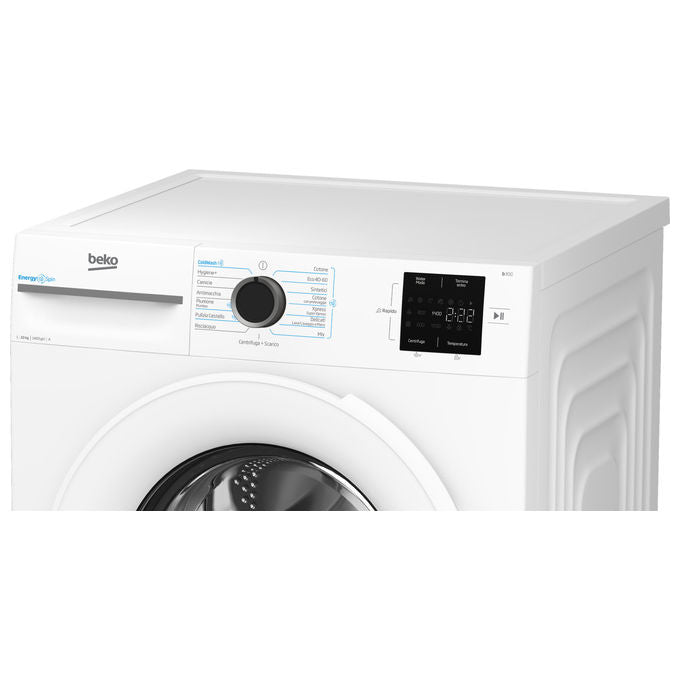Beko BMW10147EW NX Lavatrice Frontale 10 Kg 1400 rpm Classe A Motore Inverter Vapore (85x60x58 cm) colore Bianco
