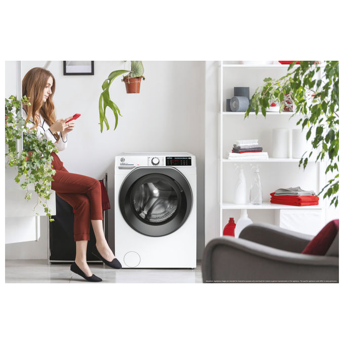 Hoover HW 49AMBC7-1-S Lavatrice H-WASH 500 Carica Frontale 9 Kg 1400 Giri Classe A Bianco