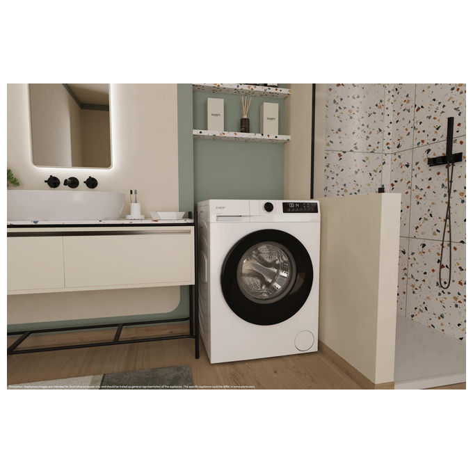 Candy GD 49B8-S Lavatrice Carica Frontale 9 Kg 1351 rpm Classe A Bianco (85x60x60 cm)