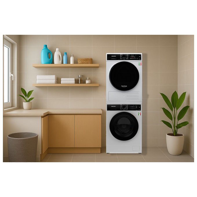 SanGiorgio F1012C-T Lavatrice Frontale 10 Kg 1200 rpm Classe A Motore Inverter Vapore 15 Programmi (84x60x59 cm) colore Bianco