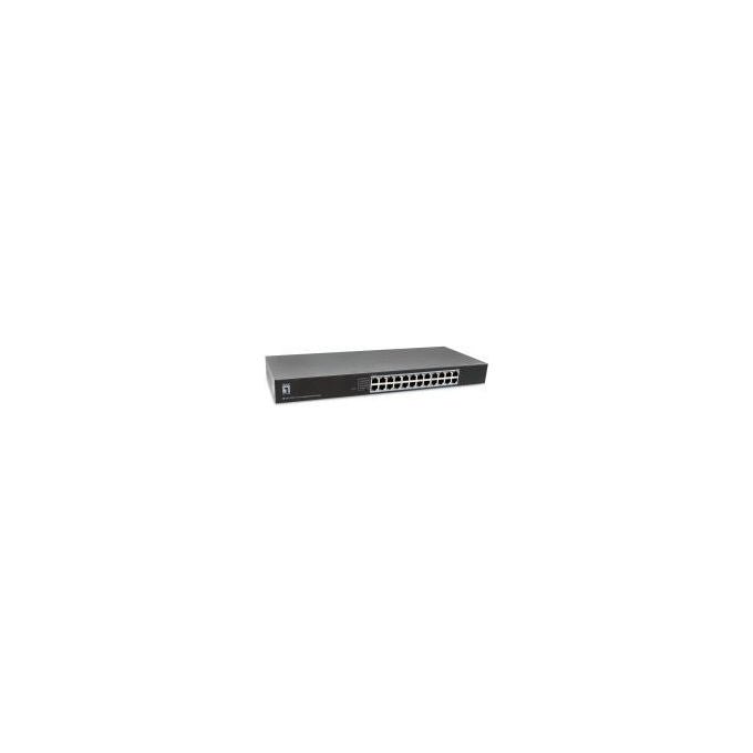 LevelOne GEU-2432 Switch di rete non gestito Gigabit 24 porte RJ-45 colore Grigio