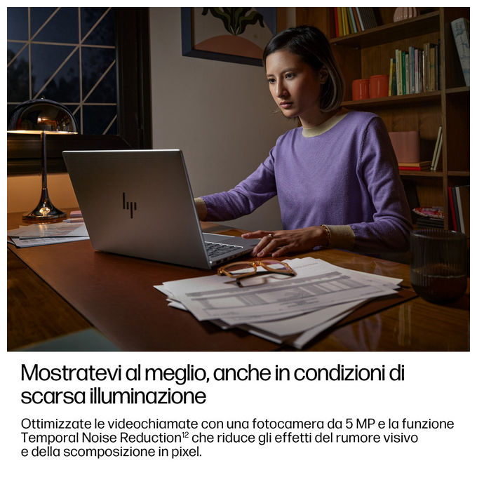 HP 9M4J2AT EliteBook 6 G1q Next Gen AI Copilot+ PC Portatile 14 pollici Argento Windows 11 Pro 32 GB RAM 512 GB SSD Wi-Fi 7