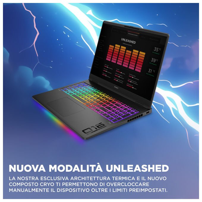 HP OMEN MAX Gaming Laptop 16-ah0012nl Intel Core Ultra 7 32 GB RAM 1 TB SSD NVIDIA GeForce RTX 5080 Nero