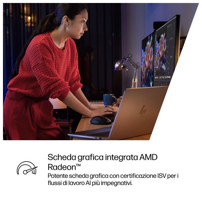 HP Zbook Ultra G1a Workstation mobile AMD Ryzen AI Max Pro 395 14'' WUXGA 128GB RAM 1TB SSD Windows 11 Pro colore Argento