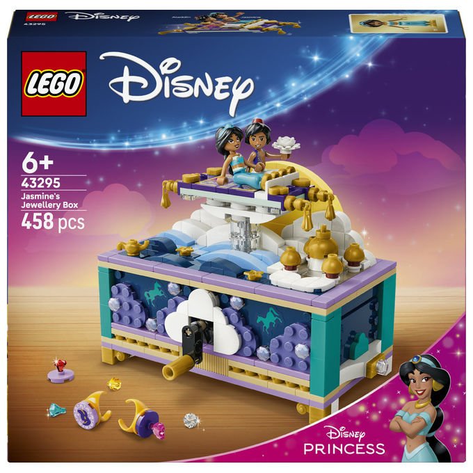 Lego 43295 Box Gioielli di Jasmine collezione Disney Princess set da costruzione 458 pezzi colore Multicolore