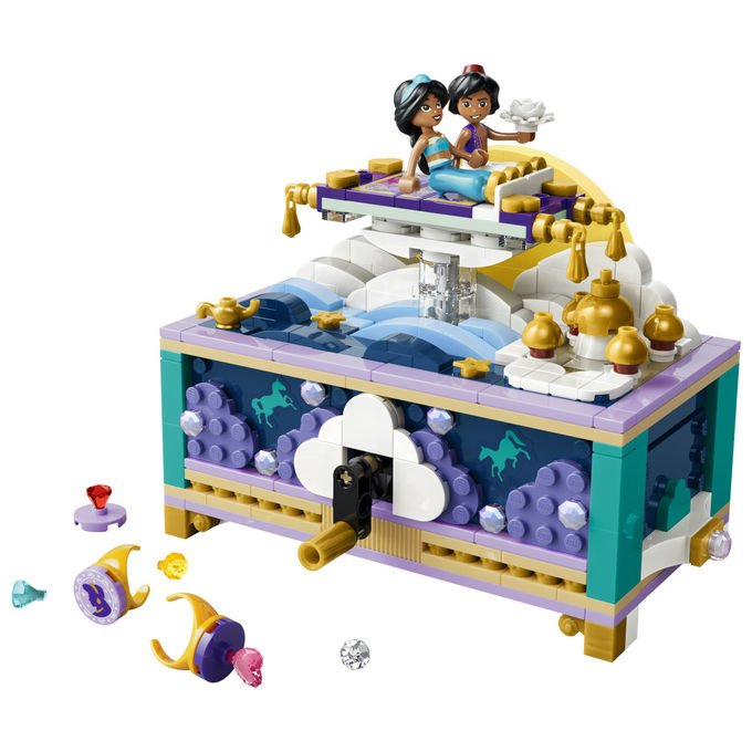 Lego 43295 Box Gioielli di Jasmine collezione Disney Princess set da costruzione 458 pezzi colore Multicolore