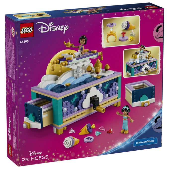 Lego 43295 Box Gioielli di Jasmine collezione Disney Princess set da costruzione 458 pezzi colore Multicolore