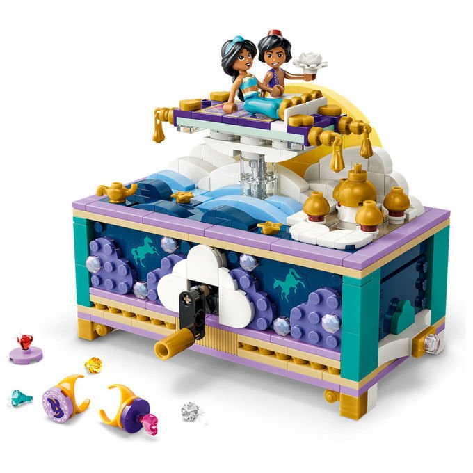 Lego 43295 Box Gioielli di Jasmine collezione Disney Princess set da costruzione 458 pezzi colore Multicolore