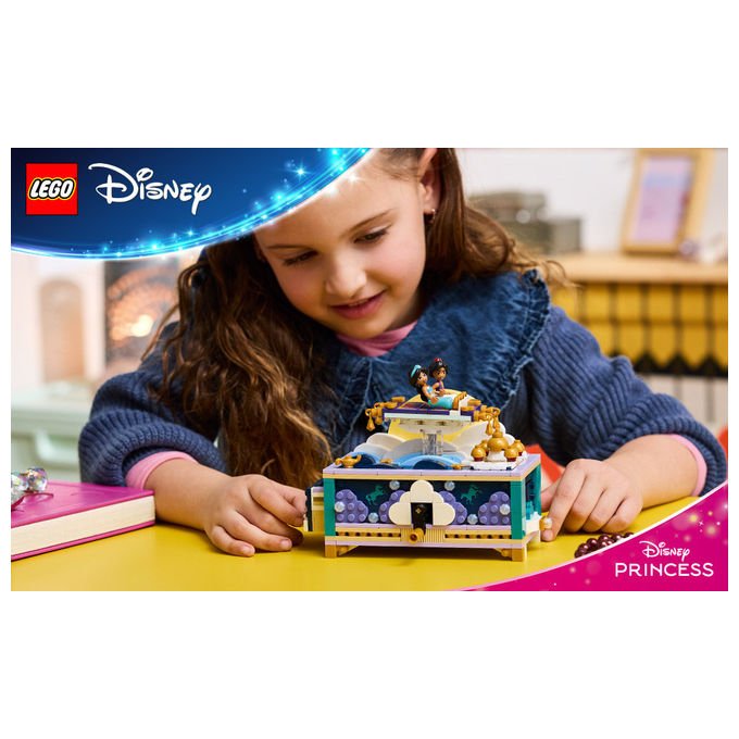Lego 43295 Box Gioielli di Jasmine collezione Disney Princess set da costruzione 458 pezzi colore Multicolore