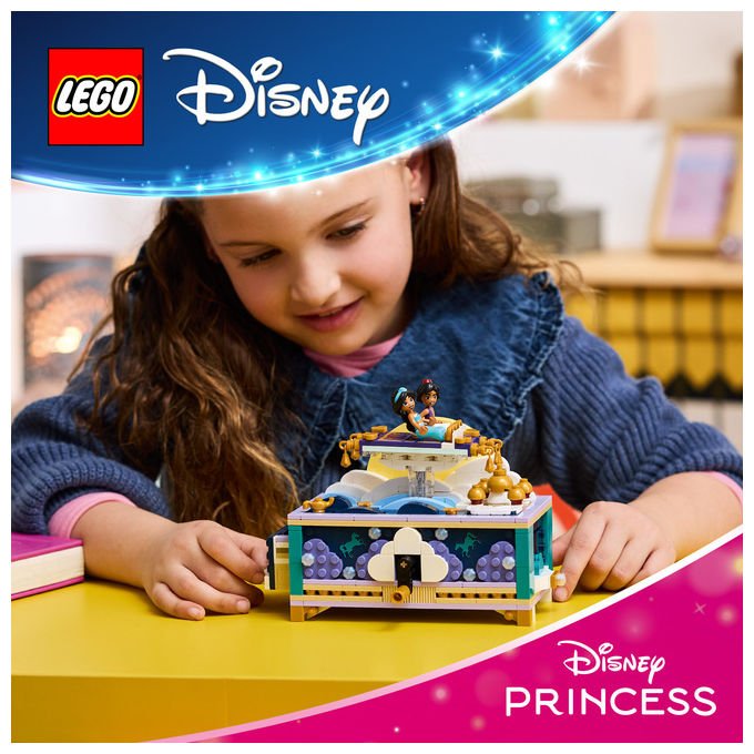 Lego 43295 Box Gioielli di Jasmine collezione Disney Princess set da costruzione 458 pezzi colore Multicolore