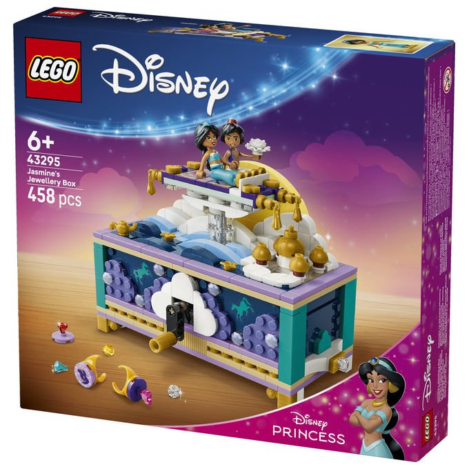 Lego 43295 Box Gioielli di Jasmine collezione Disney Princess set da costruzione 458 pezzi colore Multicolore