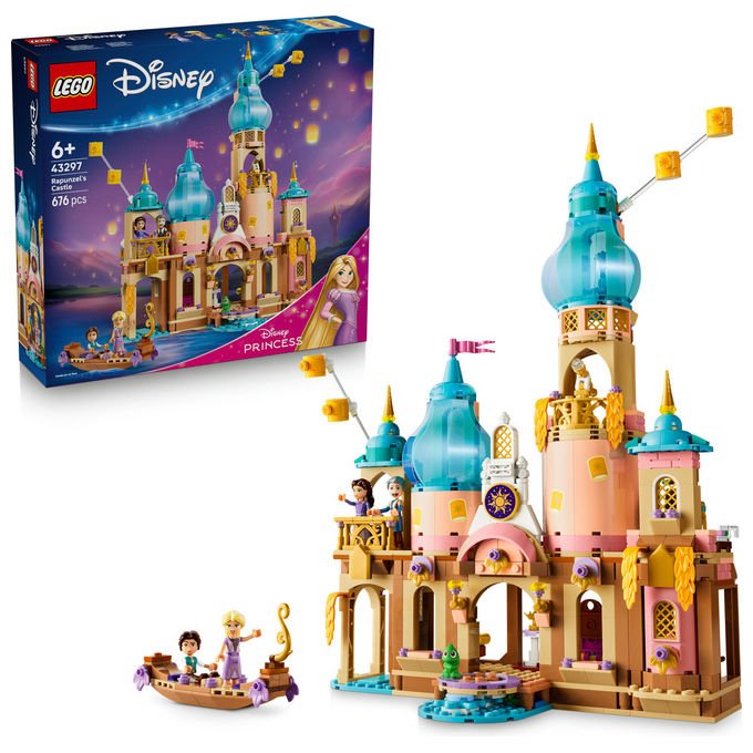 Lego 43297 Disney Princess Il Castello di Rapunzel Set da costruzione 676 pezzi