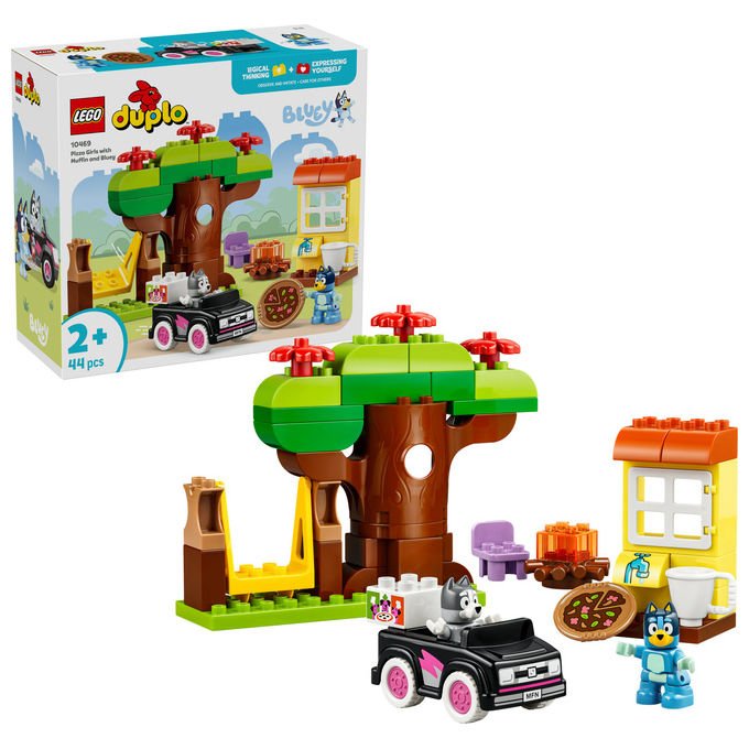 Lego DUPLO 10469 Bluey Pizzaiole con Muffin e Bluey Gioco da Costruzione per Bambini 2+ Anni