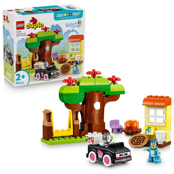 Lego DUPLO 10469 Bluey Pizzaiole con Muffin e Bluey Gioco da Costruzione per Bambini 2+ Anni
