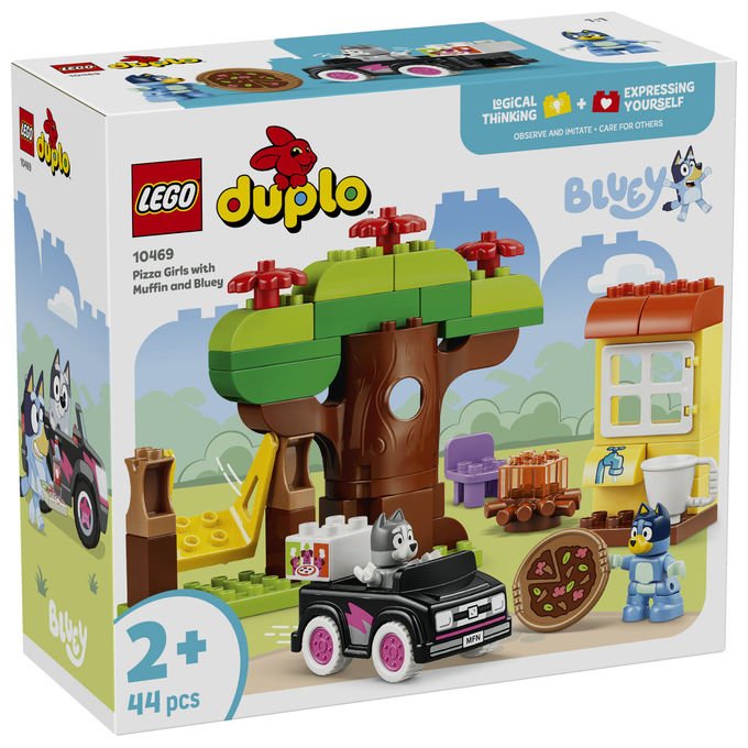 Lego DUPLO 10469 Bluey Pizzaiole con Muffin e Bluey Gioco da Costruzione per Bambini 2+ Anni
