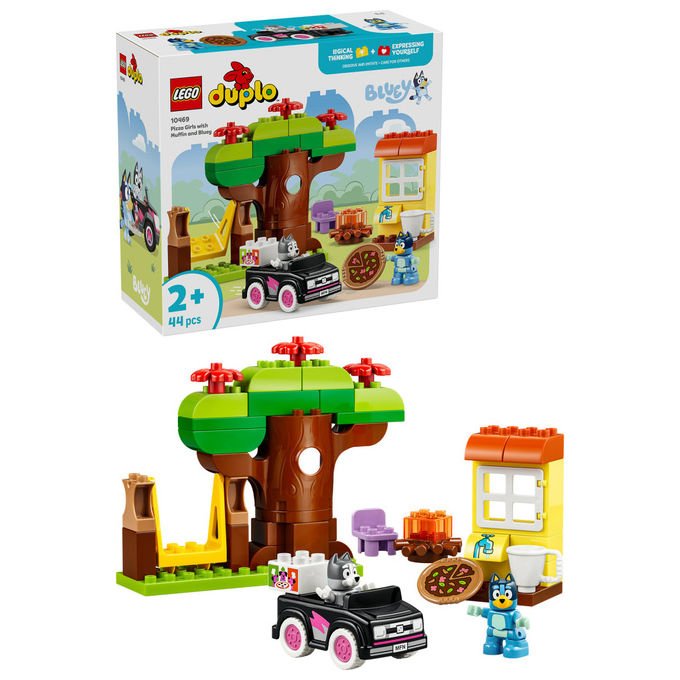 Lego DUPLO 10469 Bluey Pizzaiole con Muffin e Bluey Gioco da Costruzione per Bambini 2+ Anni