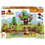 Lego 10480 DUPLO Foresta Esplorativa con Animali Selvatici Set da Costruzione Giocattolo Educativo