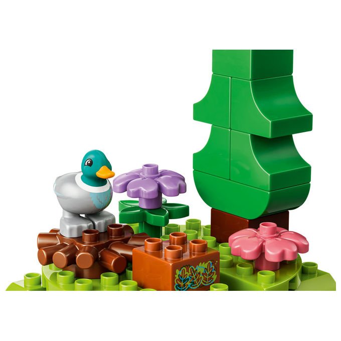 Lego 10480 DUPLO Foresta Esplorativa con Animali Selvatici Set da Costruzione Giocattolo Educativo