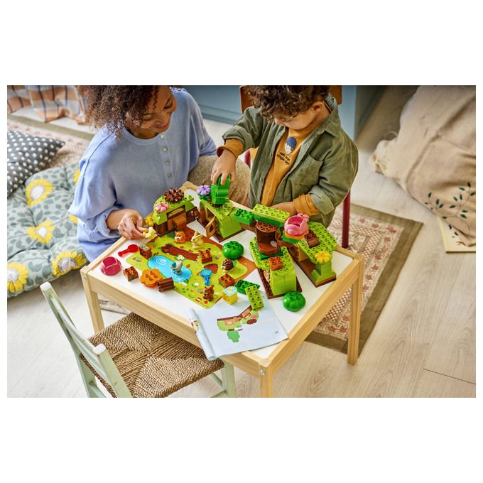 Lego 10480 DUPLO Foresta Esplorativa con Animali Selvatici Set da Costruzione Giocattolo Educativo