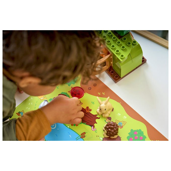 Lego 10480 DUPLO Foresta Esplorativa con Animali Selvatici Set da Costruzione Giocattolo Educativo
