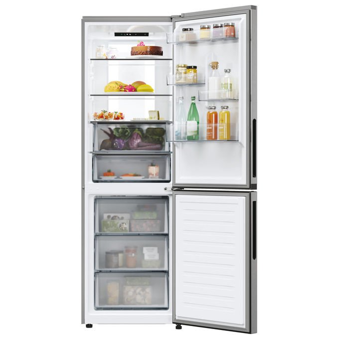 Candy CNCQ4T618EX Frigorifero Combinato 355 L Classe E 185 cm Acciaio inox colore Acciaio inox