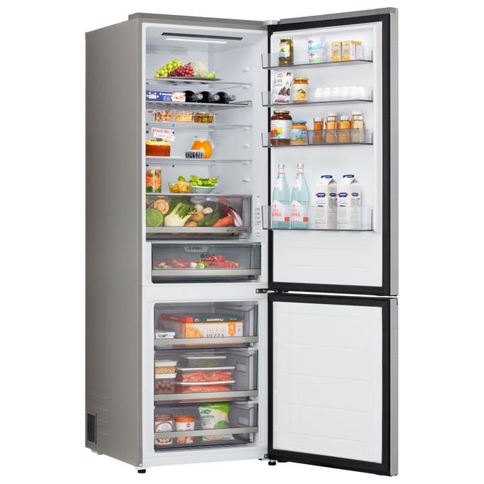 LG GBBW322CPY Fit and Max Frigorifero Combinato 465 L 203 cm Classe C 33 dB Total No Frost Wi-Fi (203x70x70 cm) colore Argento