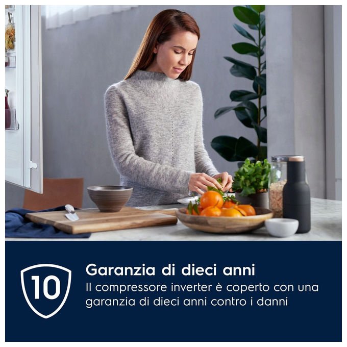 Electrolux ENT6NE18S1 Serie 600 Frigorifero Combinato da Incasso 257 L 177 cm Classe E 35 dB TwinTech Total No Frost colore Bianco