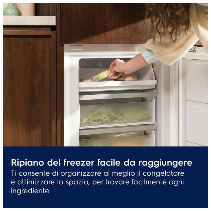 Electrolux LNA6LE18S Frigorifero Combinato da Incasso Low Frost Classe E 271 L Bianco