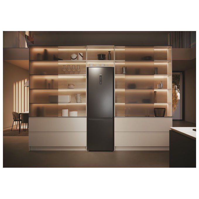 Haier HDPW5620BNPD Serie 5 Pro Frigorifero Combinato 409 L 205 cm Classe B No Frost 35 dB Wi-Fi Zona Fresca colore Antracite