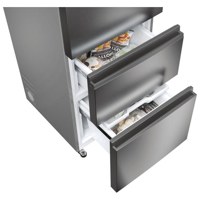 Haier HTW 3618DNMG Frigorifero Combinato 360 L Classe D Acciaio Inox (185x59.5x67) colore Acciaio Inox