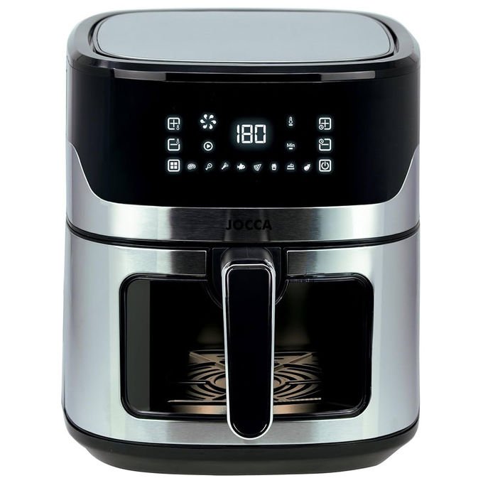 Jocca 2344 Friggitrice ad aria 6.5 L 1600 W 8 Programmi Display Touch colore Nero