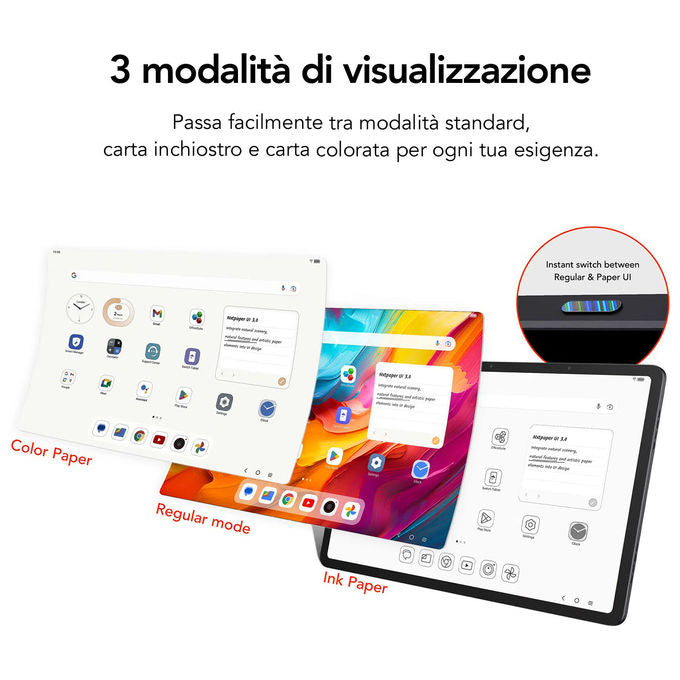 TCL 9469X2-2CLCA111 NXTPAPER 11 Plus Tablet Android 11.5'' 2.2K 120Hz 8 GB RAM 256 GB Android 15 colore Grigio