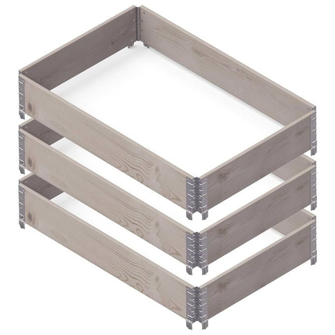 Kronus KGB1208NL Garden Box Eco Aiuola Rialzata Legno PEFC 120x80 cm Orto Giardino colore Naturale