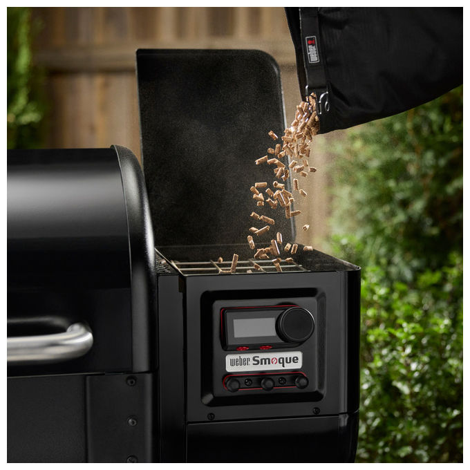Weber 3401052 Pellet di Legno Ontano per Barbecue FSC Certificato 8 Kg colore Nero