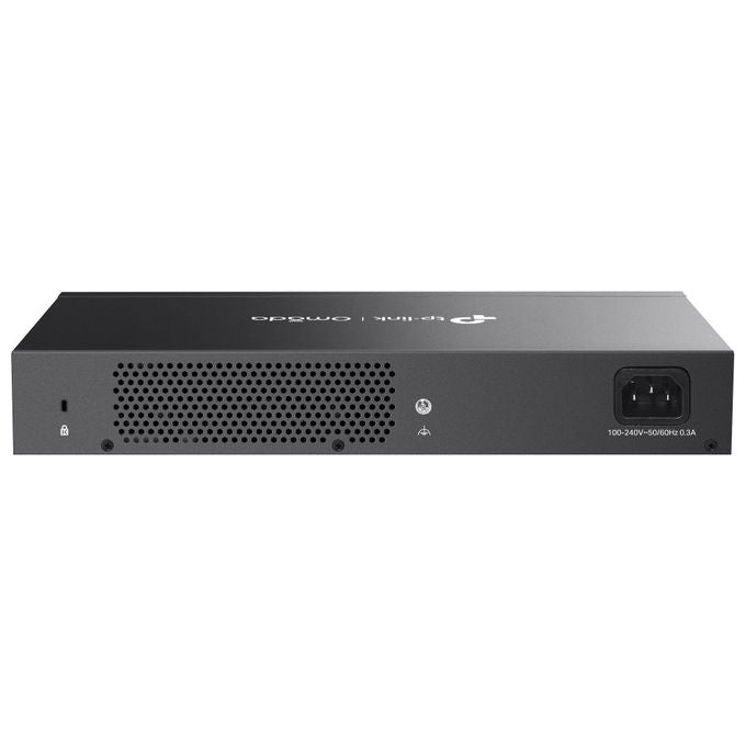 TP-Link ES216G Omada Switch di Rete Gestito L2 16 Porte Gigabit Ethernet Fanless Montaggio Rack colore Nero