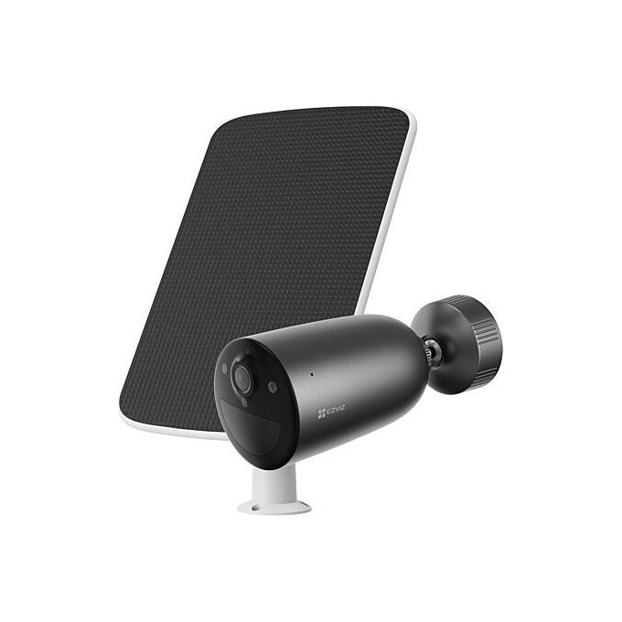 Ezviz EB3 Telecamera IP da Esterno Wireless 3MP Visione Notturna 15m IP65 Batteria 5200mAh Pannello Solare Wi-Fi colore Nero