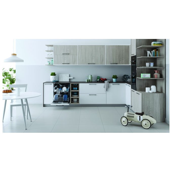 Indesit IN2IE14CNP80 Lavastoviglie Incasso a Scomparsa Totale 14 coperti Classe E 49 dB PushandGo 5 programmi (82x60x56 cm) colore Bianco