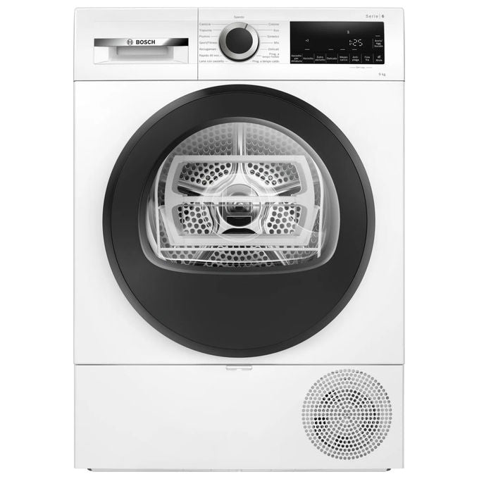 Bosch WQG24201IT Serie 6 Asciugatrice Pompa di Calore 9 Kg Classe D AutoDry 62 dB (84x60x61 cm) colore Bianco