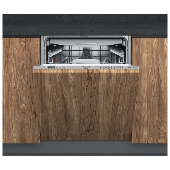 Hotpoint HA6IA14BN7A0 Lavastoviglie da incasso 14 coperti Classe A 41 dB Aquastop Motore Inverter (82x59.8x55.5 cm) colore Acciaio Inox