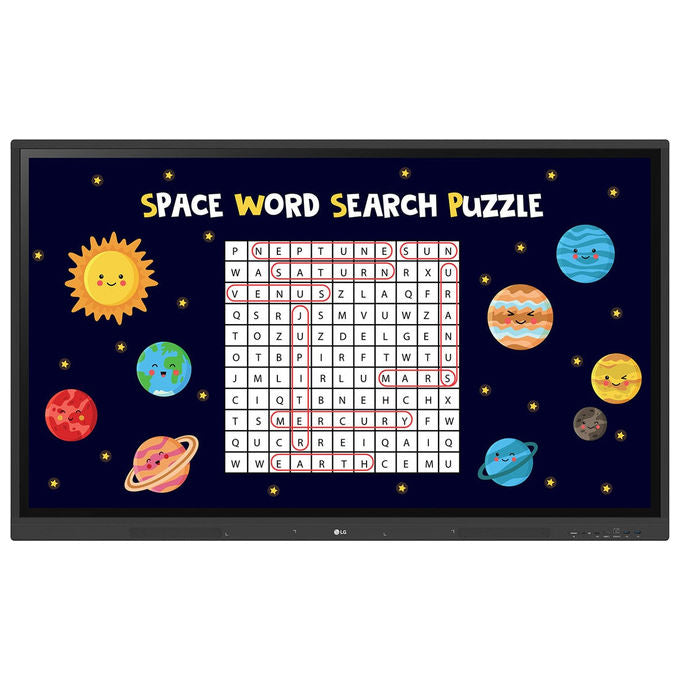 LG 65TR3DK-B CreateBoard Lavagna Interattiva 65'' 4K UHD Touch 40 punti IPS Android 13 Wi-Fi 6E 8 GB colore Nero