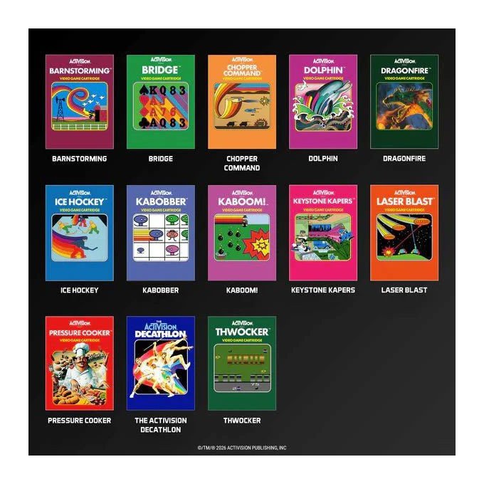 Evercade ACTIVISION COLLECTION 3 Raccolta Giochi Retro Cartuccia 13 Classici Anni 80 PEGI 3