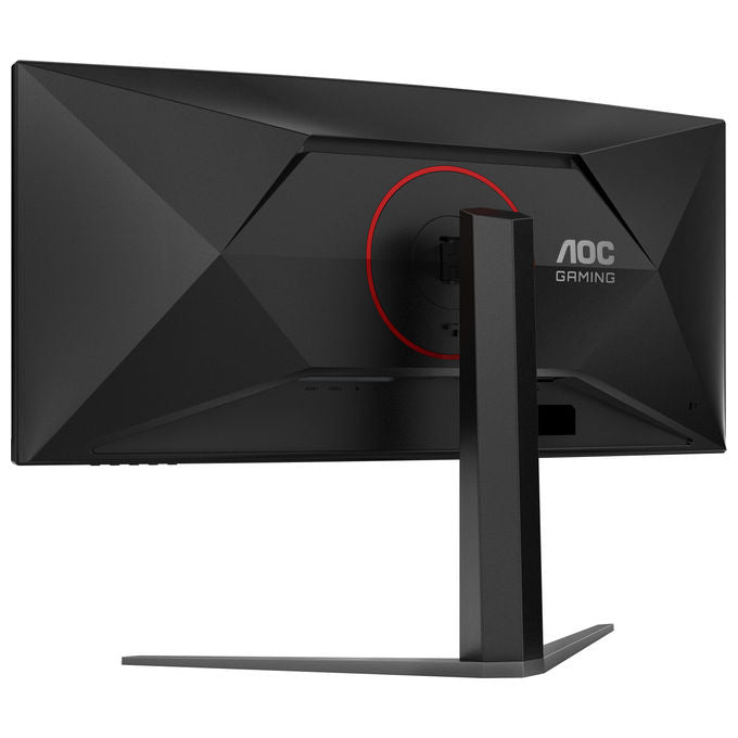 AOC CU34G4 Monitor PC Curvo 34'' WQHD 3440x1440 Fast VA 180Hz 1ms HDR10 AMD FreeSync Premium colore Nero Rosso