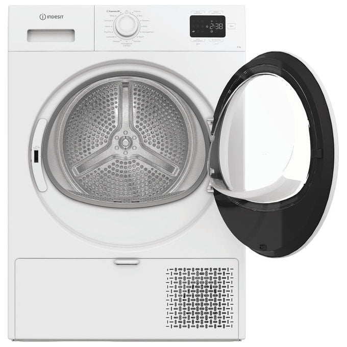 Indesit C YD 93D WW IT Asciugatrice Pompa di Calore 9 Kg Classe D 64 dB QuickDry (84x60x61 cm) colore Bianco