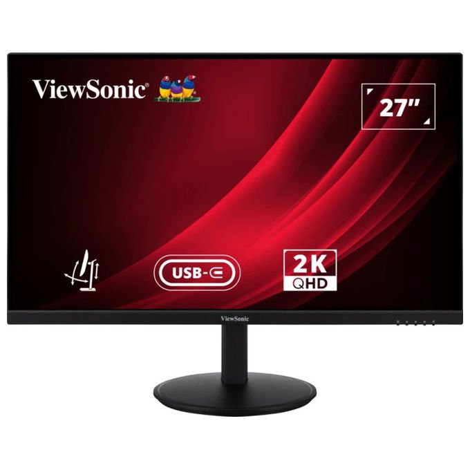 Viewsonic VG2709-2K-MHDU-2 VG Series Monitor PC 27'' QHD IPS 2560x1440 100Hz 4ms HDR10 USB-C Hub USB HDMI DisplayPort colore Nero