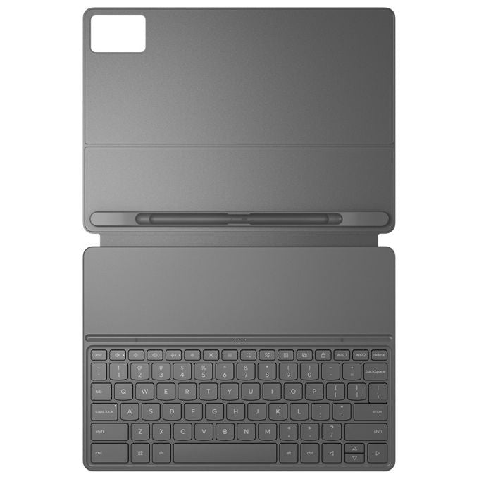 Lenovo ZG38C07512 Folio Custodia con Tastiera per Idea Tab Plus connessione Pogo Pin tasti multimediali colore Grigio