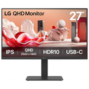 LG 27BA65QB-B.AEU Monitor PC 27'' QHD IPS LED 2560x1440 100Hz Hub USB 3.2 KVM colore Nero