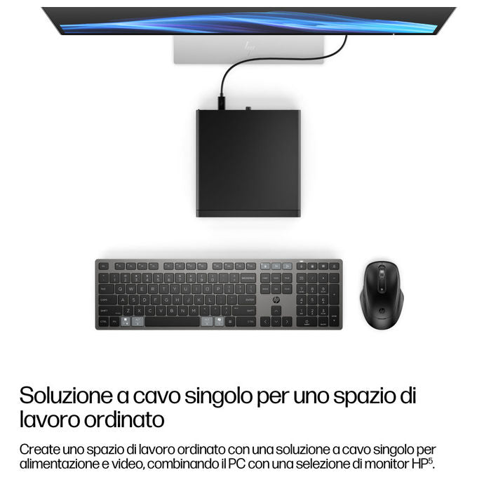 HP C61QPAT EliteDesk 8 Mini G1a Mini PC AMD Ryzen AI 7 350 32 GB DDR5 1 TB SSD NVMe Wi-Fi 7 Windows 11 Pro colore Nero
